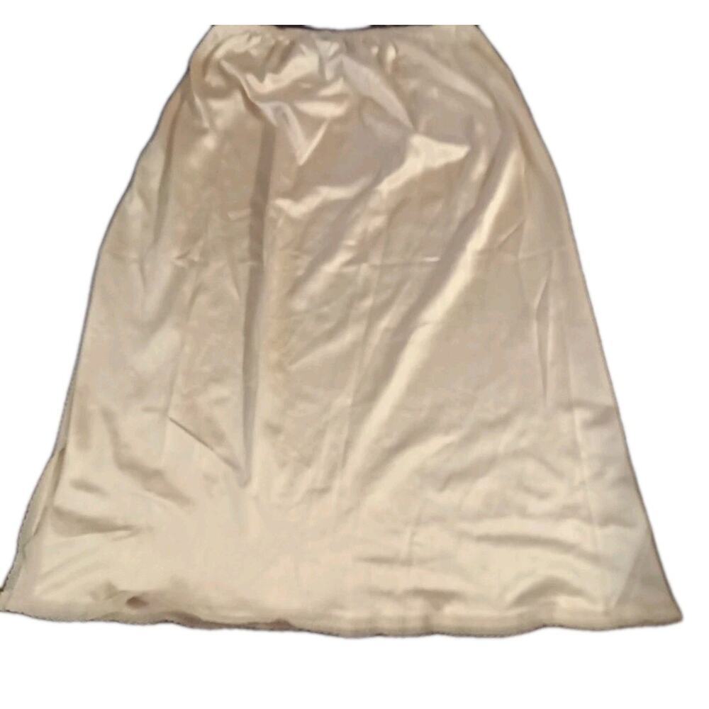 Blush Half Slip For Midi Skirt Sz. Small Beige Side Slit